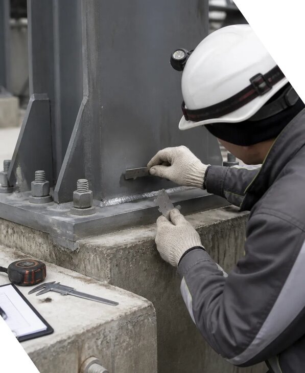Визуально-измерительный контроль строительных конструкций в Старой Руссе